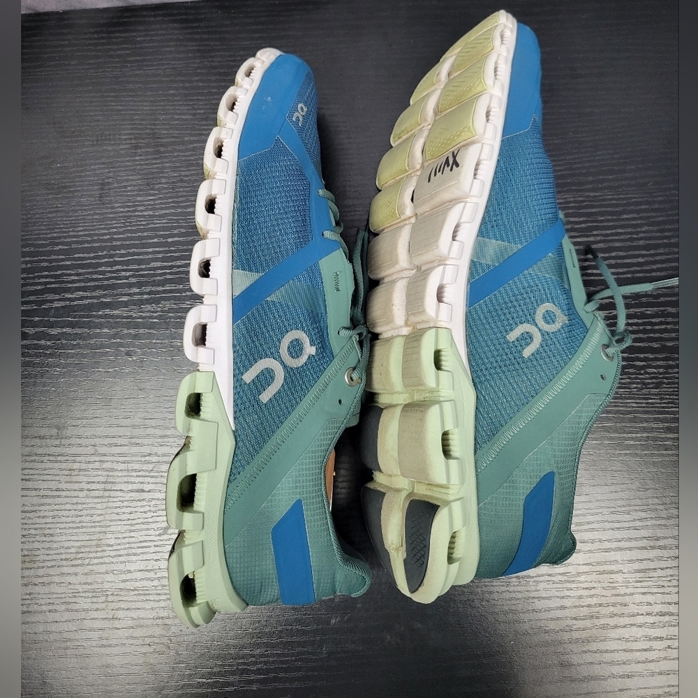 On Cloudflow Road Running Shoes Mens Size 10M Sea Petrol Blue Sneakers - Picture 5 of 10